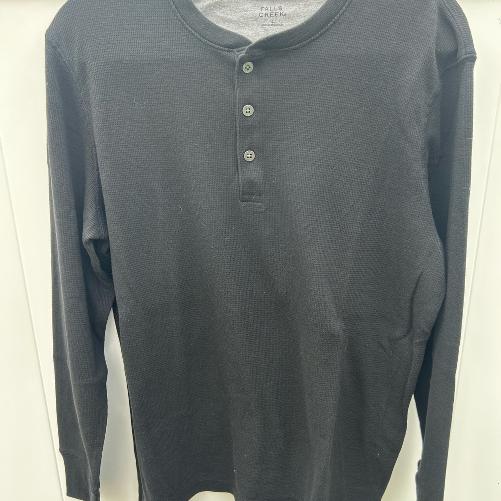 Falls Creek Black Long Sleeve Tee Classic Style